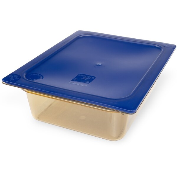 Carlisle Foodservice Half Size Food Pan HH, 4" D, Amber, PK6 - 10421B13