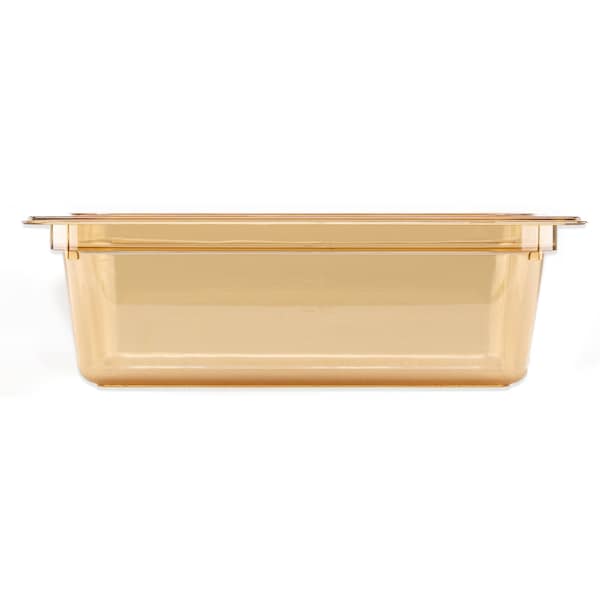 Carlisle Foodservice Half Size Food Pan HH, 4" D, Amber, PK6 - 10421B13
