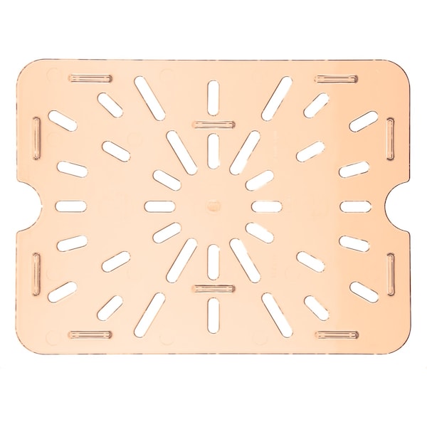 Carlisle Foodservice Drain Grate, Food Pan HH, 1/2, Amber, PK6 - 1043513