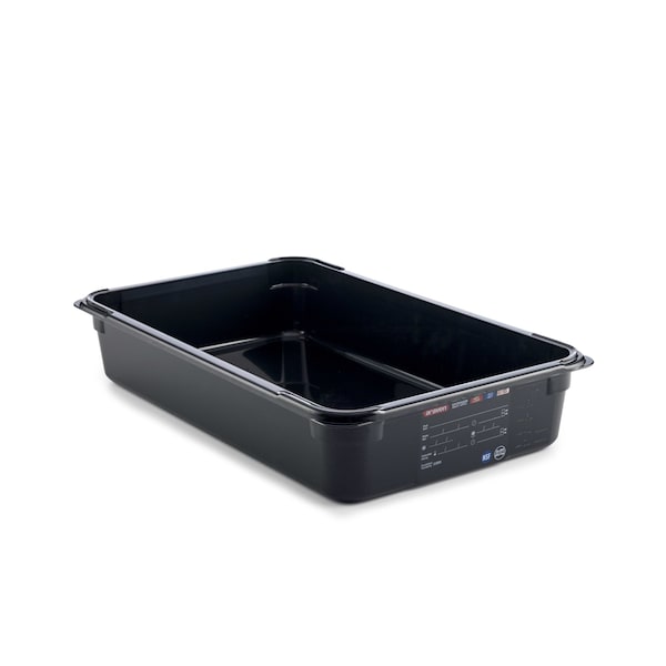 Araven FOOD PAN BPA-FREE GN1/1, 13.7qtBLACK 20 7/8" X 12 3/4" X 4" - 47827