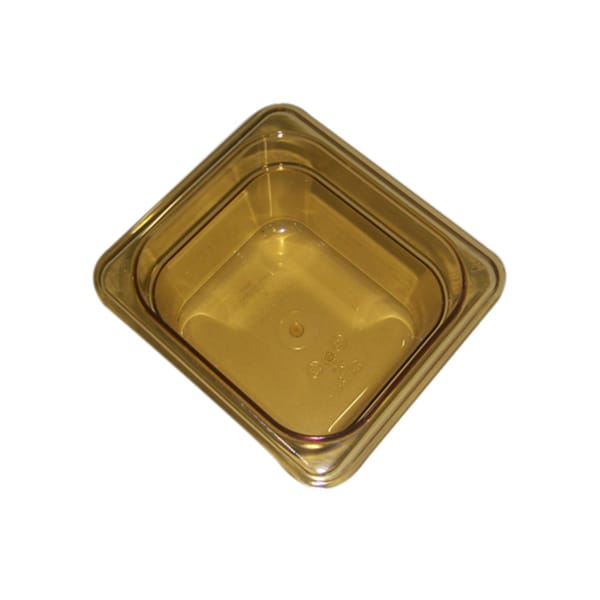 Allpoints Amber Pan - 1/6 Size, 4" Deep - 8011593