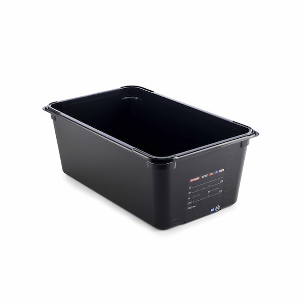 Araven FOOD PAN BPA-FREE GN1/1, 27.5qt BLACK 20 7/8" X 12 3/4" X 8" - 47835