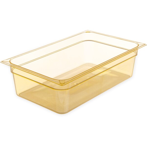 Carlisle Foodservice Full Food Pan HH, 6" D, Amber, PK6 - 10402B13