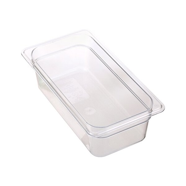 Carlisle Foodservice Pan, Food Third, 4inD, Clear - 3066107