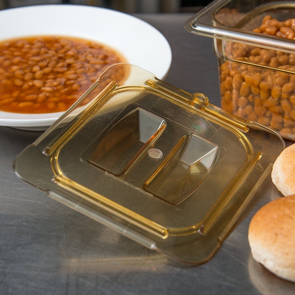 Carlisle Foodservice Univ Hndld Lid, 1/6 Food Pan HH, PK6 - 10510U13