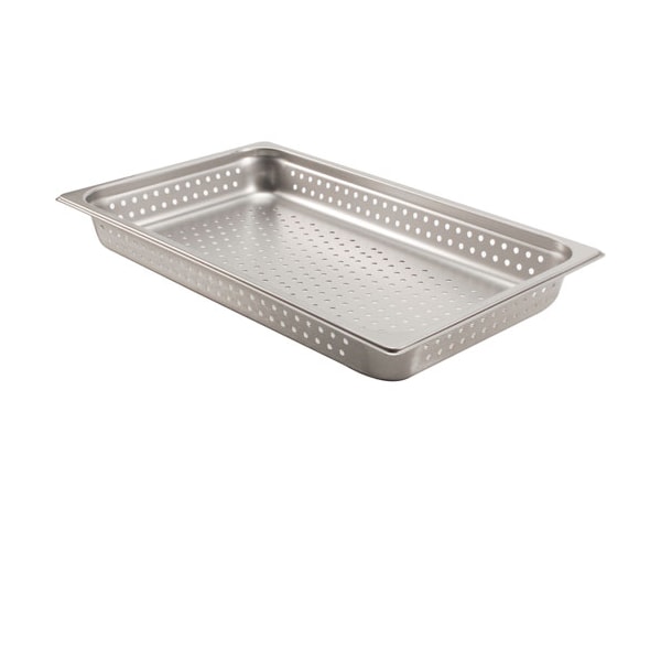 Browne Foodservice Pan, Steam , Full, 2.5"D, Perf, Ss - 22002P