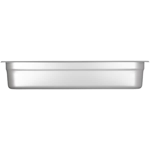 Carlisle Foodservice DuraPan, Hlf Lng, Lt Ga., SS Pan 4", PK6 - 60700HL4