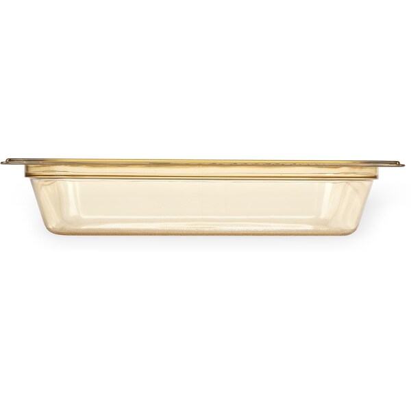 Carlisle Foodservice Half Size Food Pan HH, 2.5" D, Amber, PK6 - 10420B13