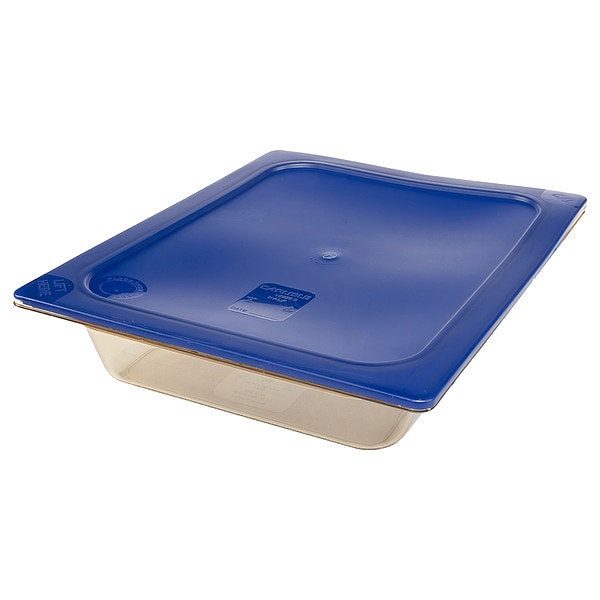 Carlisle Foodservice Half Size Food Pan HH, 2.5" D, Amber, PK6 - 10420B13
