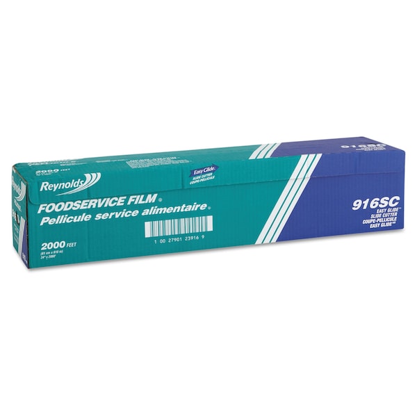 Reynolds PVC Film Roll with Cutter Box, 24" x 2000 ft., Clear - 000000000000000916