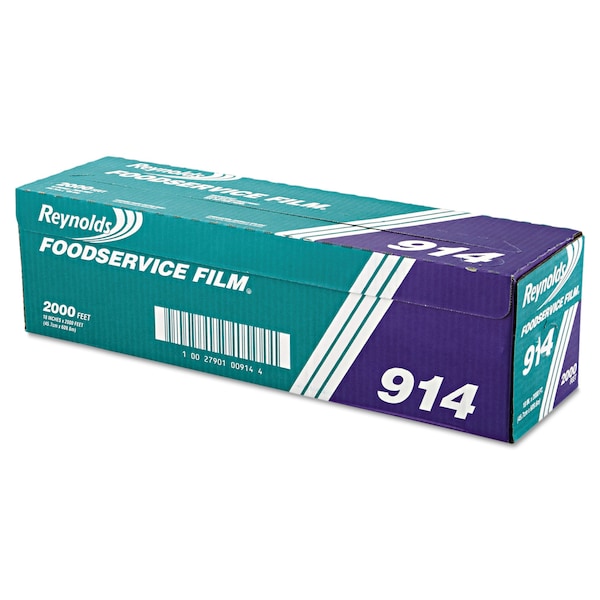 Reynolds Film Roll, Cutter Box, 18" x 2000ft, Clear - REY 914
