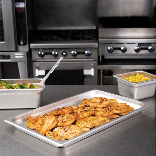 Carlisle Foodservice Full-Sz Lt ga. SS Steam Table Pan, 1", PK6 - 607001