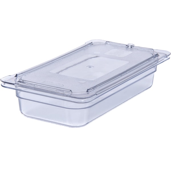 Carlisle Foodservice Univ Flat Lid, 1/3 Sz Food Pan PC, Clr, PK6 - 10276U07