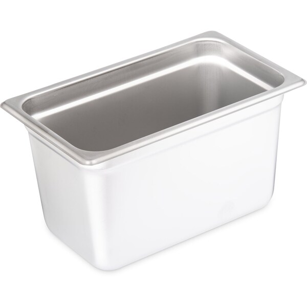 Carlisle Foodservice Qtr-Sz Lt Ga. SS Steam Table Pan, 6", PK6 - 607146