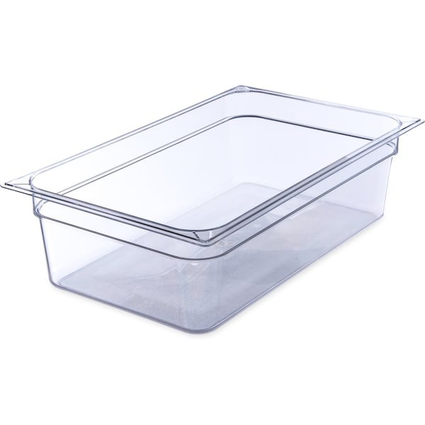 Carlisle Foodservice Full Food Pan PC, 6" D, Clr, PK6 - 10202B07