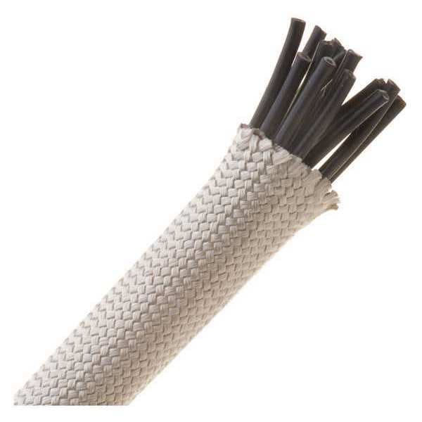 Manga de fibra de vidrio Techflex, sin recubrimiento, 3/4", Natural - FHH0.75NT.
