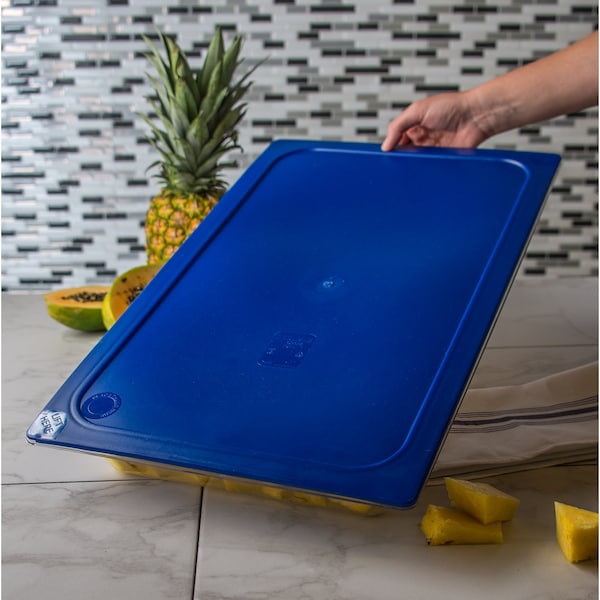 Carlisle Foodservice Full Food Pan Lid, Dark Blue, PK6 - 10212B60