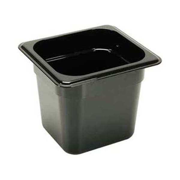 Cambro Pan, Food , Camwear, 1/6, 6"D, Blk - 66CW-110