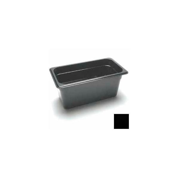 Cambro Cambro - Camwear Food Pan, 1/3 Size, 6" Deep, Polycarbonate, Black, NSF - 36CW110