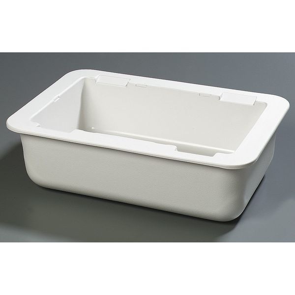 Carlisle Foodservice Full Size Food Pan, White, 24 Qt - CM104202