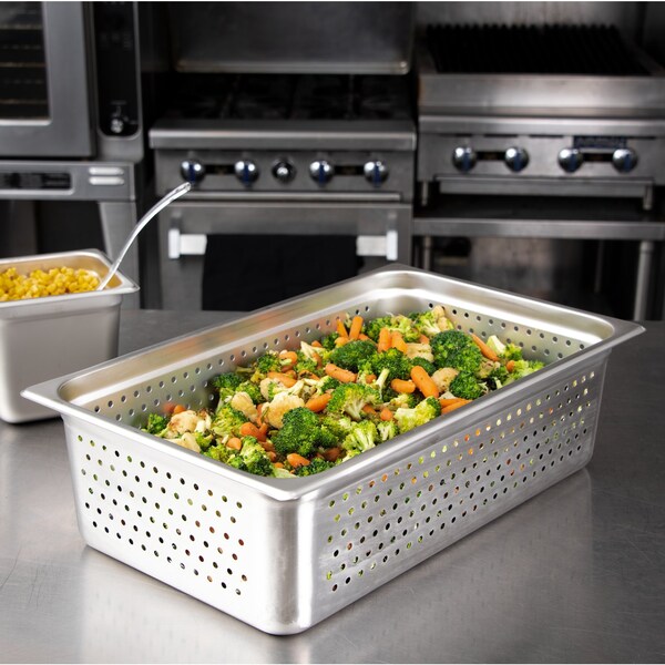 Carlisle Foodservice DuraPan, Full, Prfrt Stm Tbl Pan, 6", PK6 - 607006P