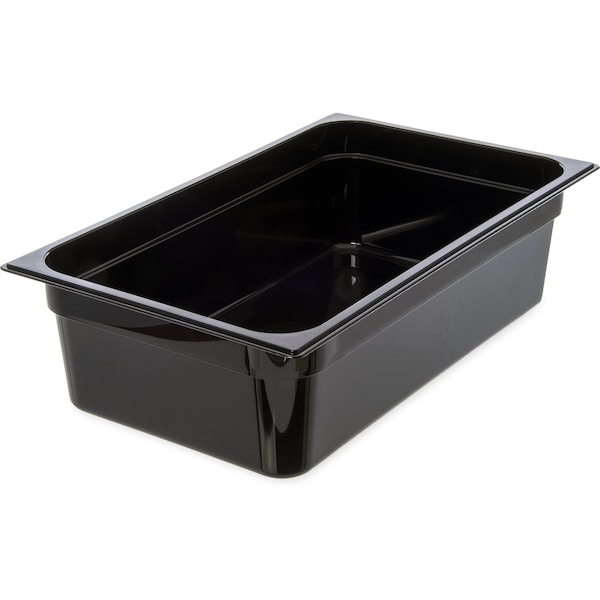 Carlisle Foodservice Full Food Pan PC, 6" D, Black, PK6 - 10202B03