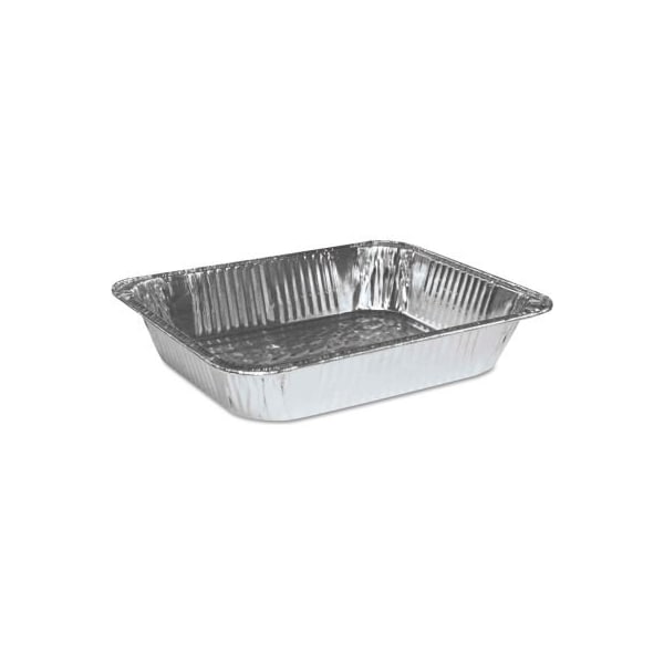 Lagasse Boardwalk BWKSTEAMHFDP, Half Size Steam Table Pan, Aluminum, 100/Case - BWK STEAMHFDP