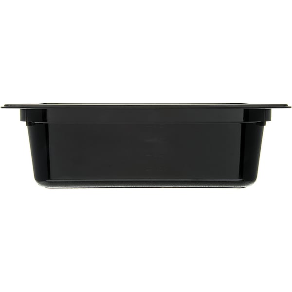 Carlisle Foodservice Half Food Pan PC, 4" D, Black, PK6 - 10221B03