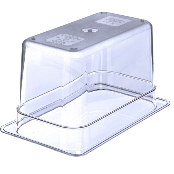 Carlisle Foodservice Food Pan PC, 6", DP, 1/4, Clr, PK6 - 3068207