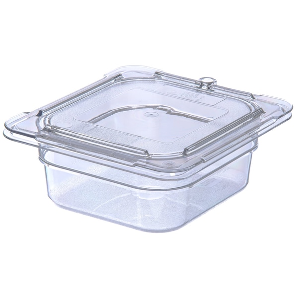 Carlisle Foodservice Univ Flat Lid, 1/6 Sz Food Pan PC, Clr, PK6 - 10316U07