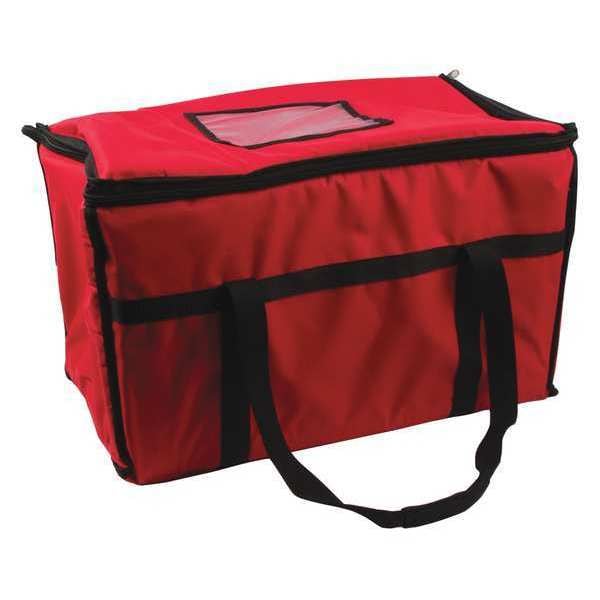 San Jamar Insulated Food Carrier, Large, Red - FC2212-RD