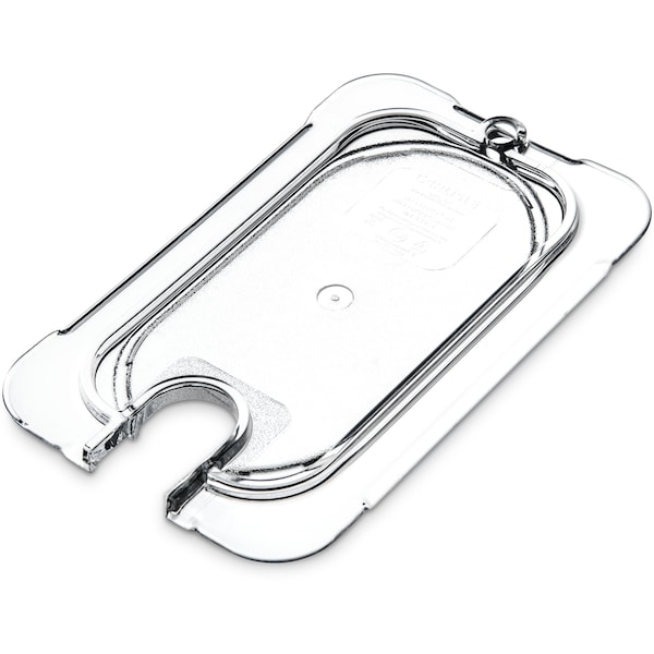 Carlisle Foodservice Univ Flat Notchd Lid, 1/9 Food Pan, Cl, PK6 - 10337U07
