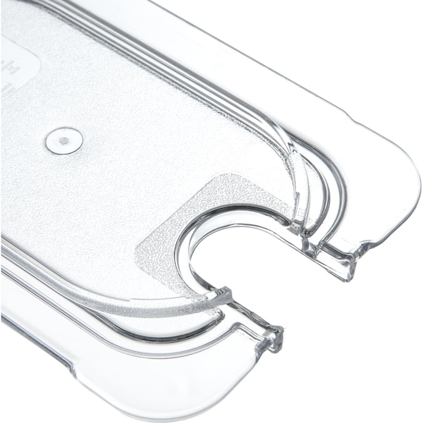 Carlisle Foodservice Univ Flat Notchd Lid, 1/9 Food Pan, Cl, PK6 - 10337U07