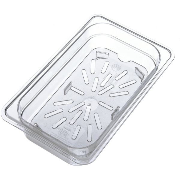 Carlisle Foodservice Drain Grate, Food Pan PC, 1/4, Clr, PK6 - 3069507