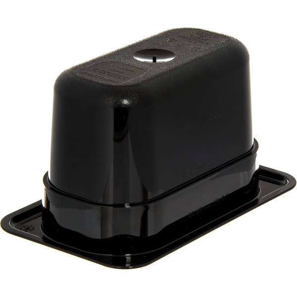 Carlisle Foodservice Food Pan PC, 4", DP, 1/9, Blk, PK6 - 3068703
