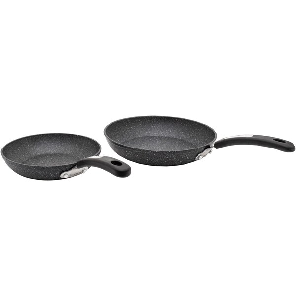 The Rock By Starfrit THE ROCK by Starfrit Set of 2 Fry Pans with Bakelite Handles - 060740-002-0000