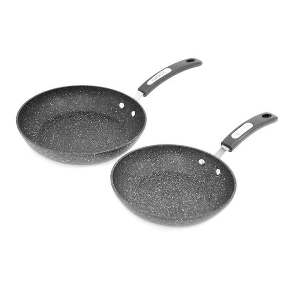 The Rock By Starfrit THE ROCK by Starfrit Set of 2 Fry Pans with Bakelite Handles - 060740-002-0000