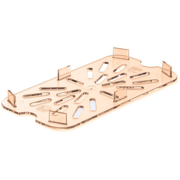Carlisle Foodservice Drain Grate, Food Pan HH, 1/4, Amber, PK6 - 3089513