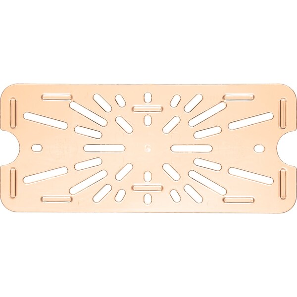 Carlisle Foodservice Drain Grate, Food Pan HH, 1/3, Amber, PK6 - 3087013