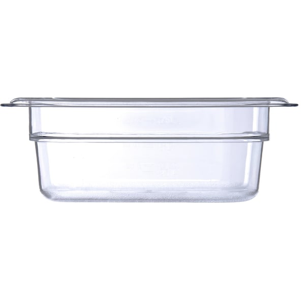 Carlisle Foodservice Food Pan PC, 2.5", DP, 1/6, Clr, PK6 - 3068307