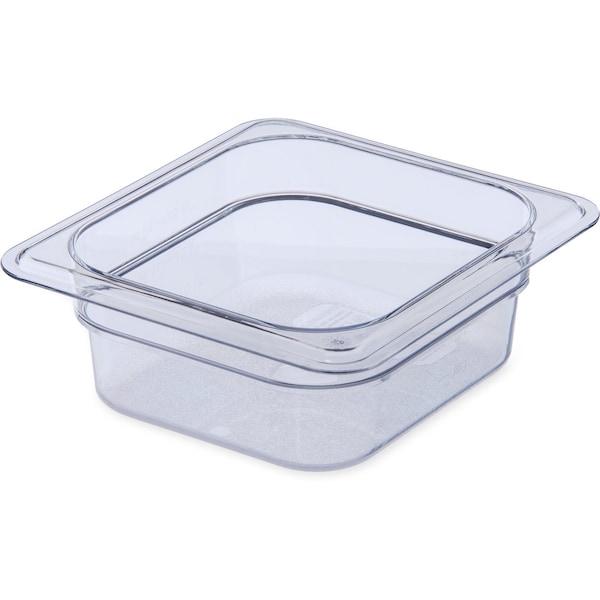 Carlisle Foodservice Food Pan PC, 2.5", DP, 1/6, Clr, PK6 - 3068307