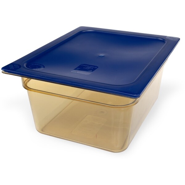 Carlisle Foodservice Half Size Food Pan HH, 6" D, Amber, PK6 - 10422B13