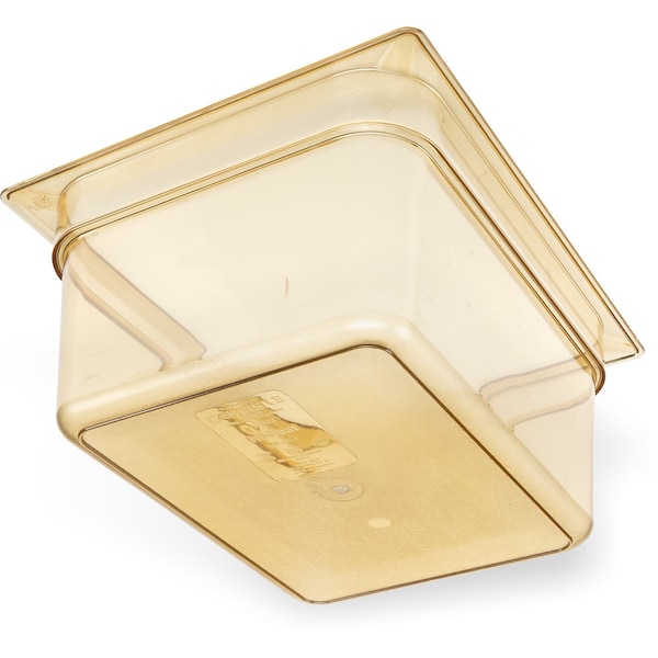 Carlisle Foodservice Half Size Food Pan HH, 6" D, Amber, PK6 - 10422B13