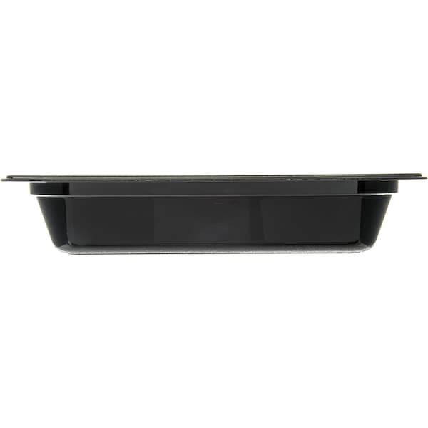 Carlisle Foodservice Half Size Food Pan HH, 2.5" D, Black, PK6 - 10420B03