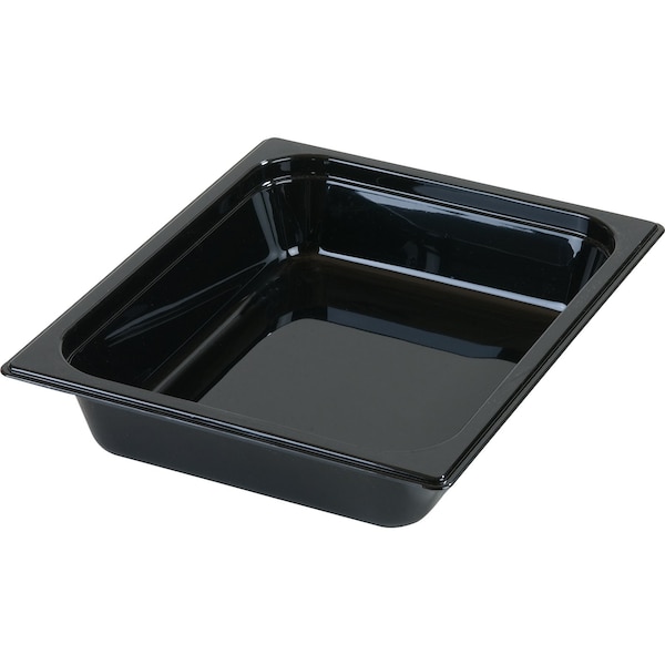 Carlisle Foodservice Half Size Food Pan HH, 2.5" D, Black, PK6 - 10420B03