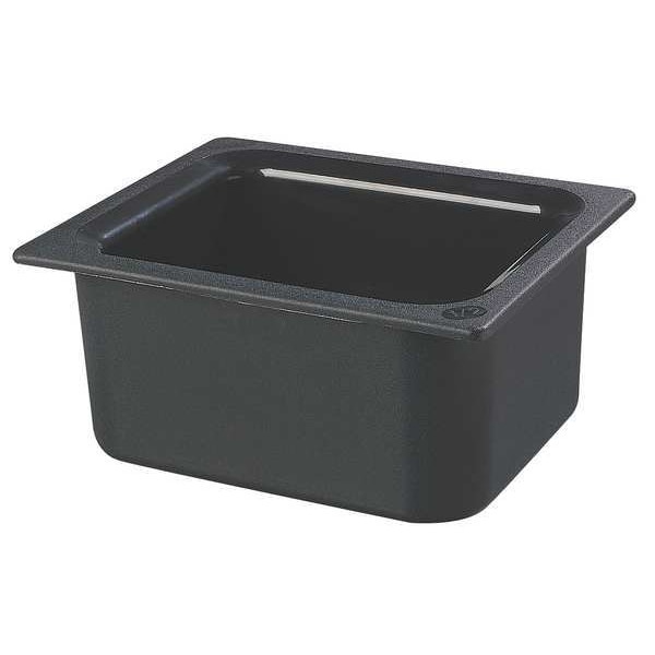 Carlisle Foodservice Half Size Food Pan, 6 Qt Cap, Black - CM110103