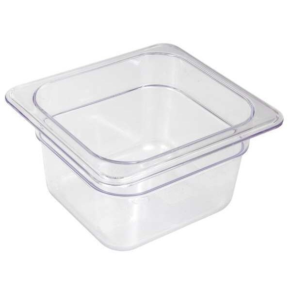 Crestware Food Pan, Polycarbonate, Sixth, 7 In - FP64