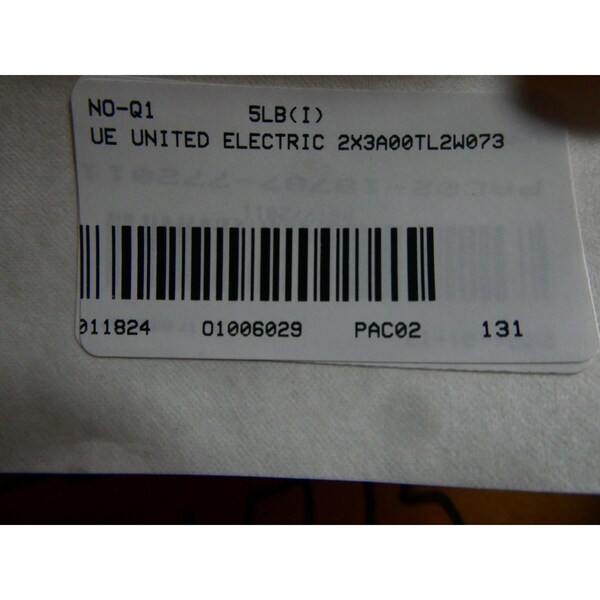 Ue Electric SWITCH -40-450F 90-130V-AC 90-130V-DC CONTROLADOR DE TEMPERATURA - 2X3A00TL2 W073