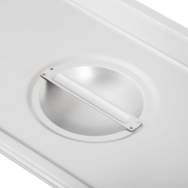 Carlisle Foodservice DuraPan, 1/4, SS, Steam Tbl Pan Cover, PK6 - 607140C
