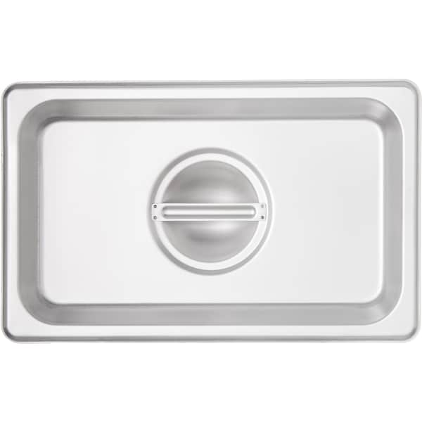 Carlisle Foodservice DuraPan, 1/4, SS, Steam Tbl Pan Cover, PK6 - 607140C